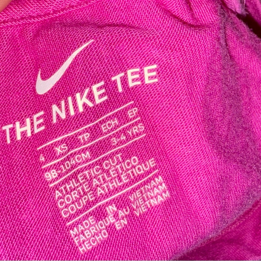 The Nike Tee (XS) Hot Pink 'Just Do It' T-Shirt - Picture 3 of 5